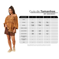 Shorts Com Flores Bordadas Marrom Paraty Yacamim R4