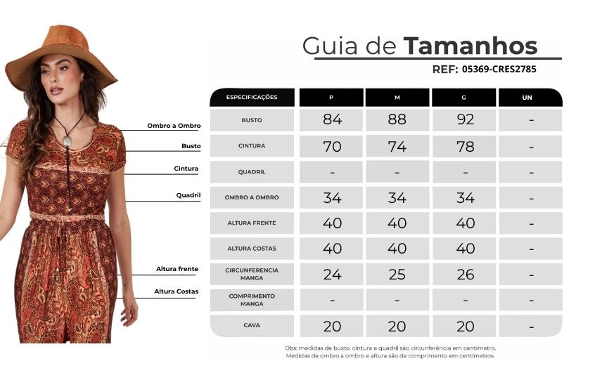 Cropped Com Mangas Curtas Terracota Estampa Paisley Yacamim A5