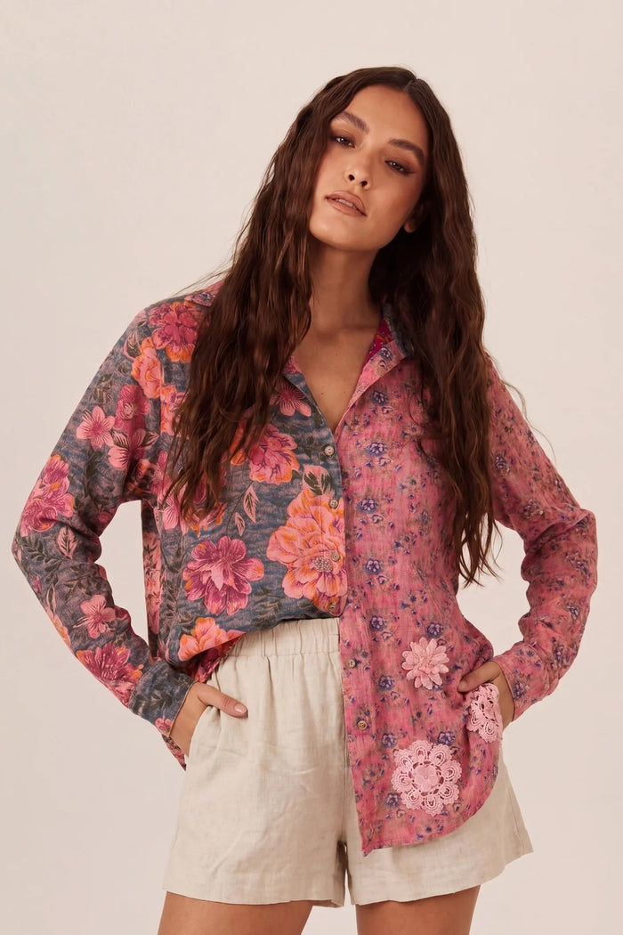 Camisa Ampla Rosa Tiradentes Yacamim R5