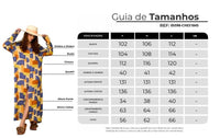 Chemise Longa Ampla Estampa Geométrica Yacamim P4