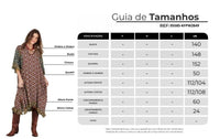 Kaftan Midi Bordô E Verde Patchwork Yacamim J1