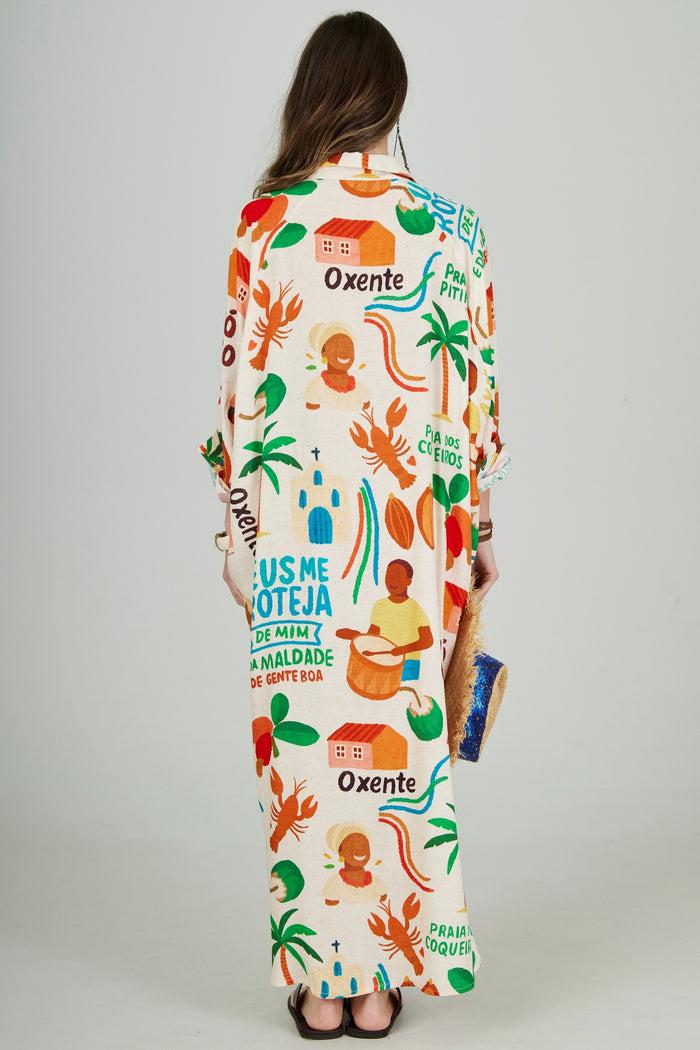 Chemise Midi Xodó Coleção Bahêa Yacamim Q6