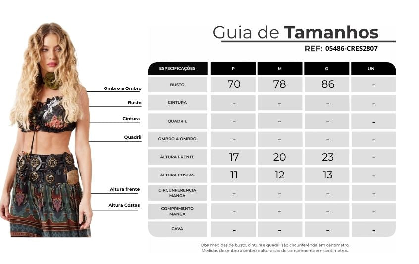 Top Cropped De Tule Com Alças Preto Estampado Yacamim A23 Paris