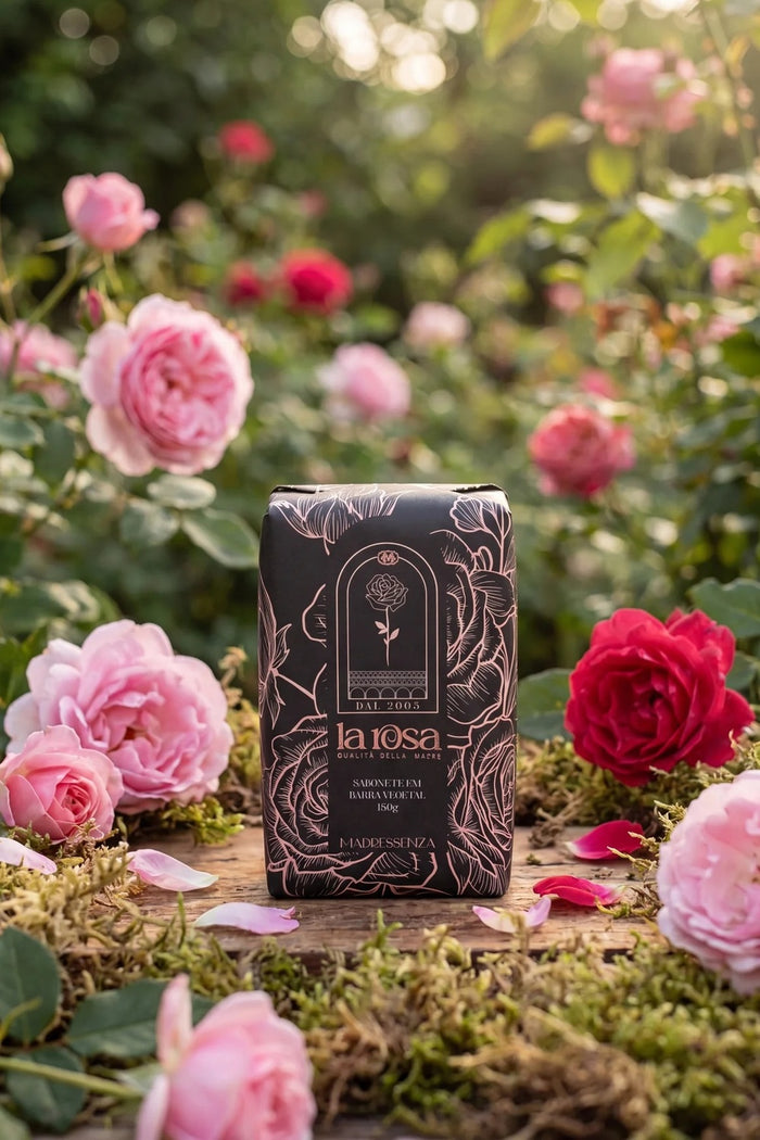 Sabonete Vegetal Madressenza La Rosa 180g Yacamim #1117