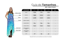 Vestido Longo Amplo Azul Degradê Paisley Yacamim E24