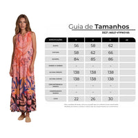 Vestido Longo Regata Rosa Estampado Patchwork Yacamim C5