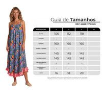 Vestido Midi De Alças Azul Petróleo Estampa De Borboletas Yacamim E6
