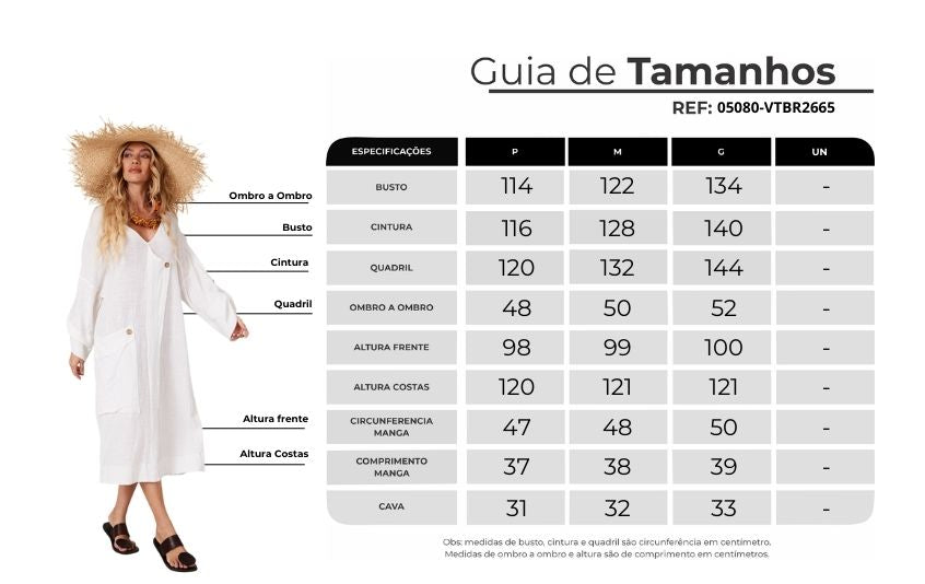 Vestido Midi Com Decote Em V Branco Yacamim C14