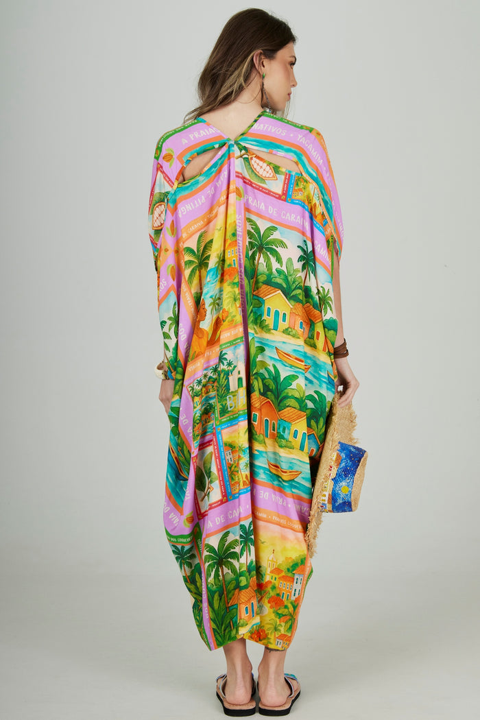 Kaftan Verde quadrado Coleção Bahêa Yacamim Q9