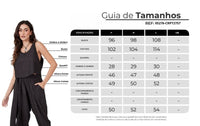 Regata Cropped Preta Yacamim A25 liso
