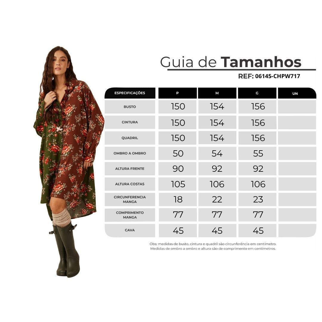 Chemise Ampla Bordô E Verde Patchwork Yacamim M7