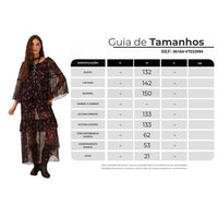Vestido Longo Ciganinha Tule Paisley Yacamim E5