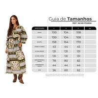 Vestido Midi Branco E Verde Geométrico Yacamim E15