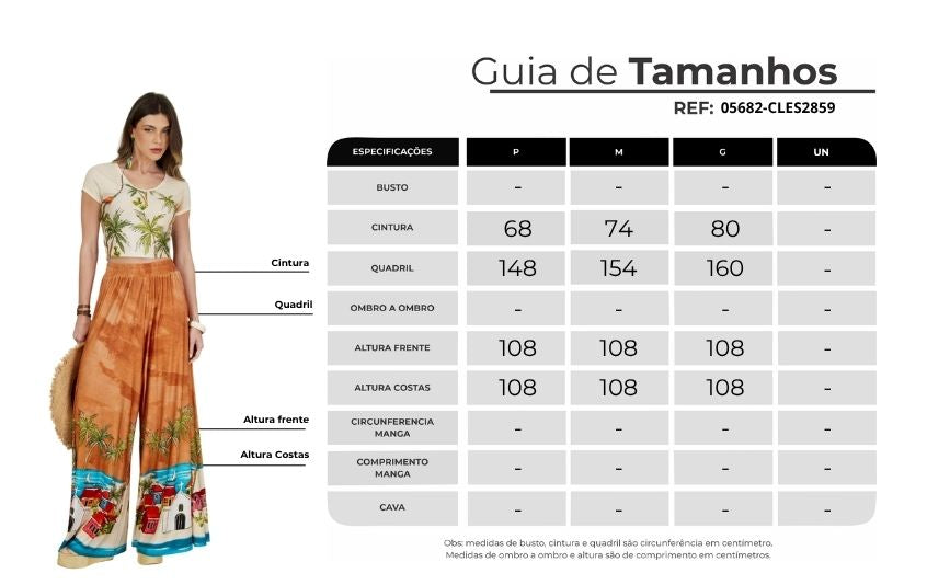 Calça Pantalona Marrom Cocada Coleção Bahêa Yacamim Q1