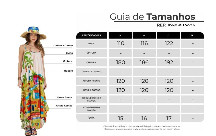 Vestido Midi Axé Coleção Bahêa Yacamim Q3
