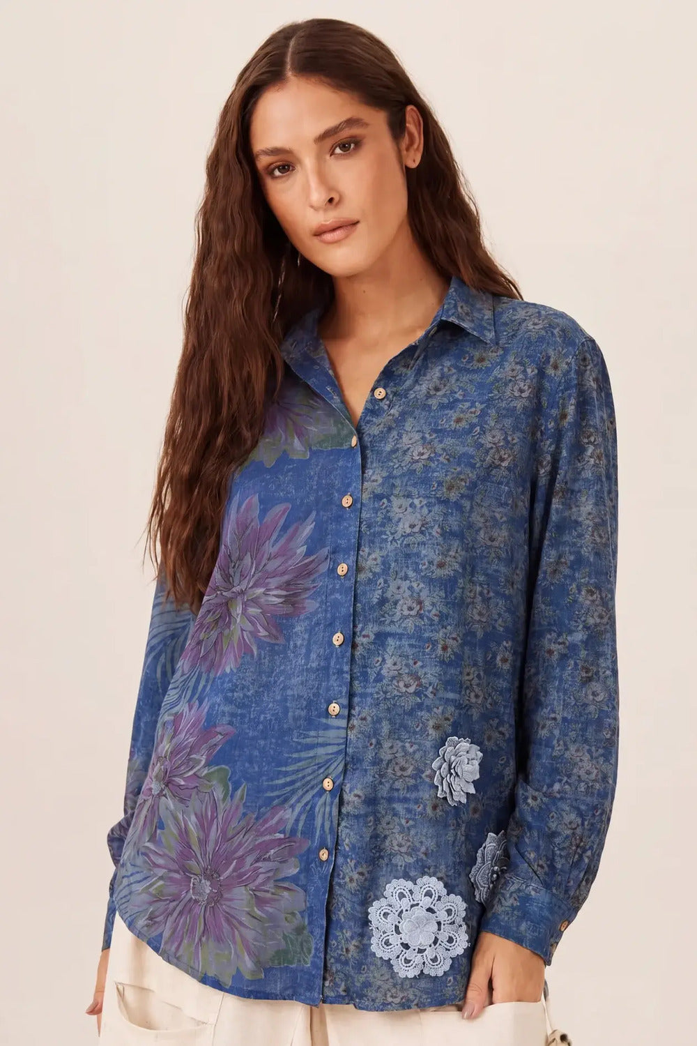 Camisa Ampla Azul Escuro Tiradentes Yacamim R9