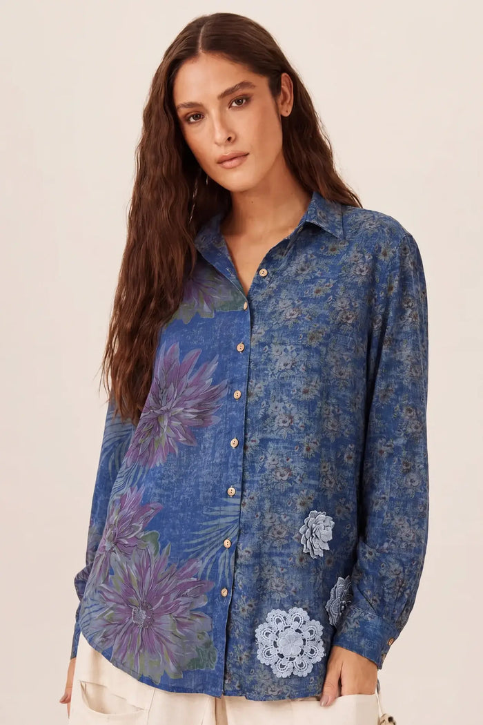 Camisa Ampla Azul Escuro Tiradentes Yacamim R9