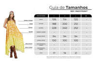 Vestido Longo Amplo Amarelo Degradê Paisley Yacamim D21