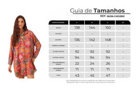 Chemise Com Mangas Longas Rosa Ouro Preto Yacamim R8