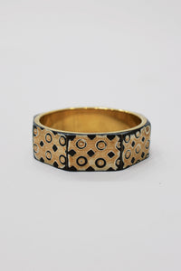 Pulseira Bracelete De Metal Com Madeira Yacamim #760