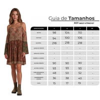 Vestido Curto Com Alças E Ombros Vazados Marrom Patchwork Yacamim E12