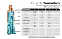 Vestido Longo Um Ombro Só De Alças Azul Claro Estampado Yacamim E8