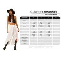 Calça Com Babados E Bolsos Branca Yacamim G7