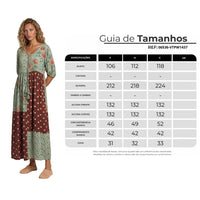 Vestido Midi Com Recortes Verde E Marrom Patchwork De Poá Yacamim E14