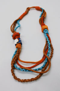 Colar Artesanal De Cordas Coloridas Yacamim #748