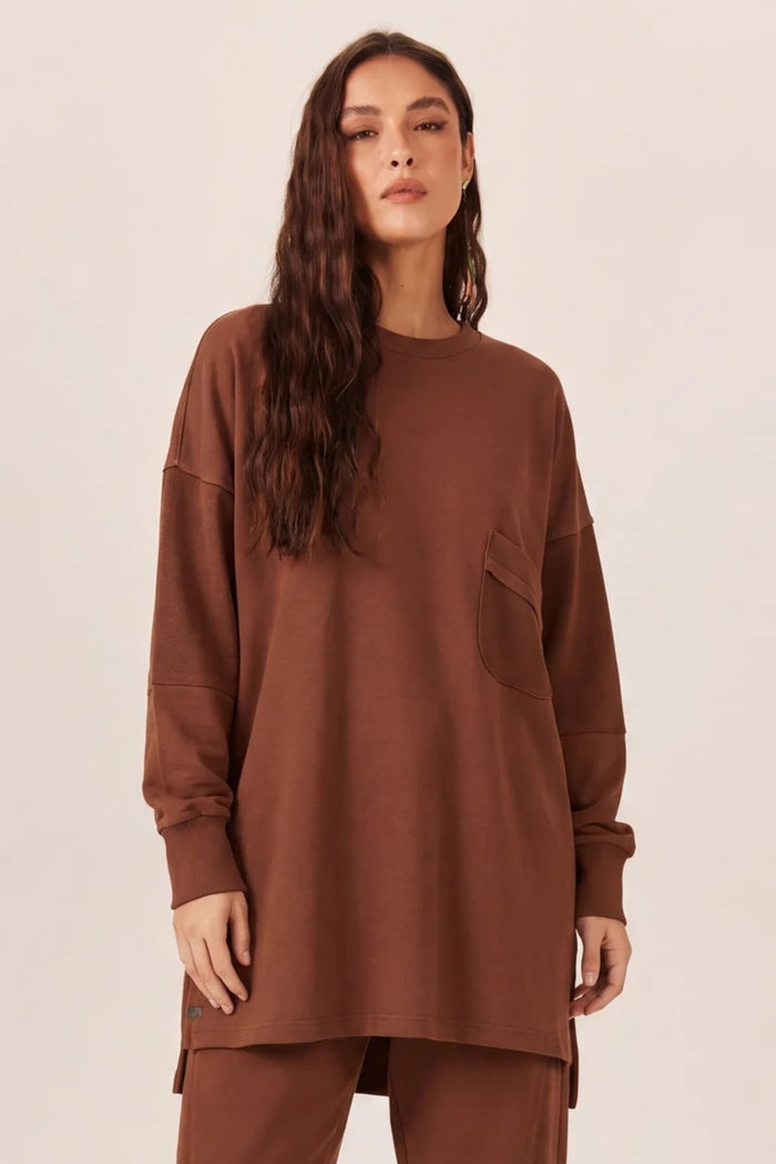 Blusa De Moletom Marrom Yacamim A3