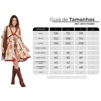 Vestido Curto Aberto Com Franjas Bege Paisley Yacamim E5