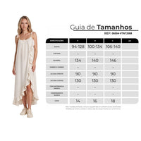 Vestido Mullet Com Babados Bege Nature Yacamim D12