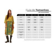 Kaftan Amplo Verde Patchwork Yacamim T7