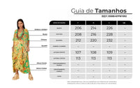 Kaftan Longo Patchwork Verde Claro Yacamim J3