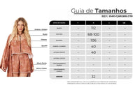 Conjunto Cropped E Shorts Marrom Claro Estampado Yacamim A9
