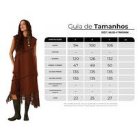 Vestido Midi De Moletom Com Rendas Marrom Yacamim E11