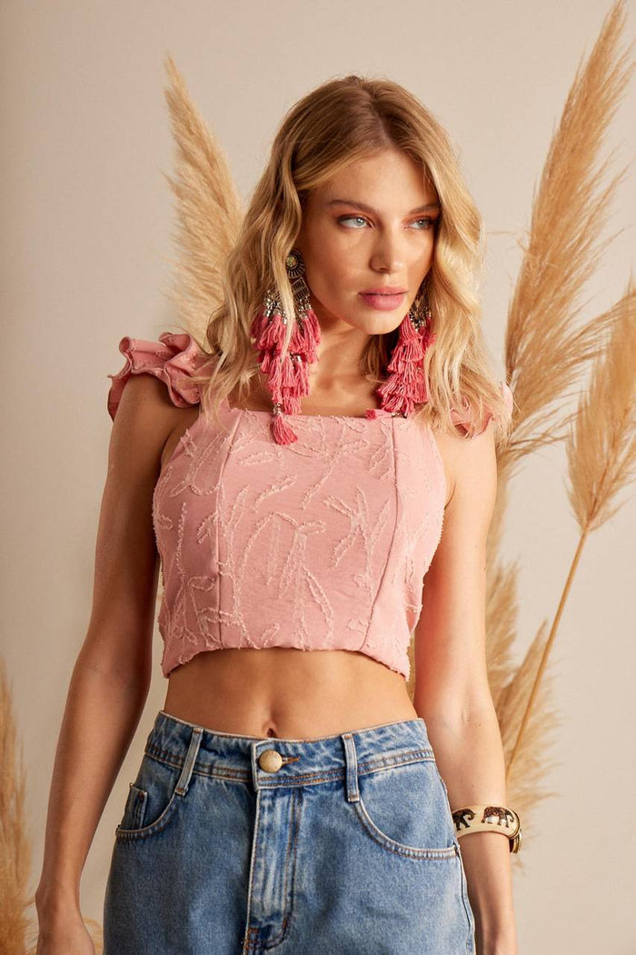 Cropped Manga Asa Franzida Rosa Yacamim F2