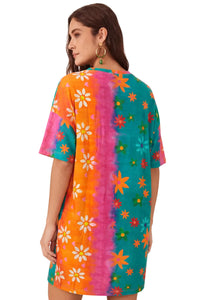 Camiseta Ampla Estampada Tiradentes Colorida Yacamim T4