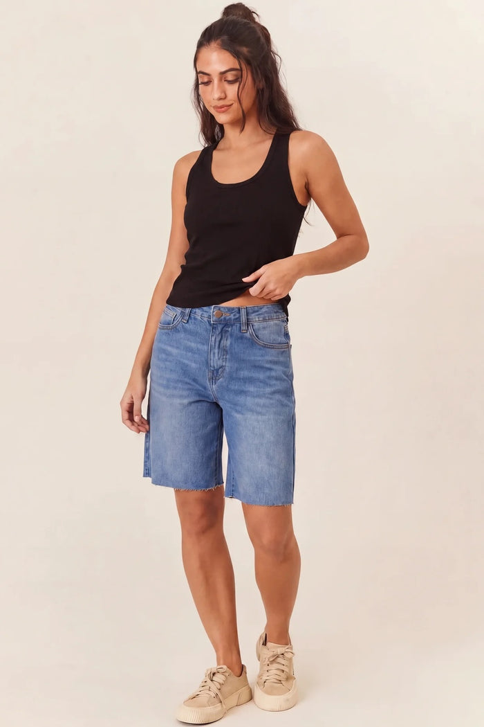 Bermuda Jeans Yacamim 100% Algodão Yacamim H3