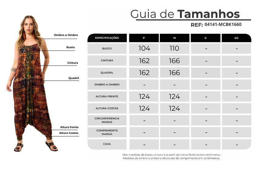 Macacão Saruel De Alças Com Bolsos Estampa Digital Batik Yacamim