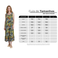 Vestido Regata Midi Com Babado Na Barra Verde Estampado Yacamim E3