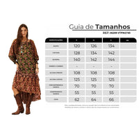 Vestido Midi Amplo Verde E Marrom Patchwork Yacamim C28