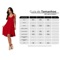 Vestido Curto Com Alças De Amarrar Vermelho Yacamim E1
