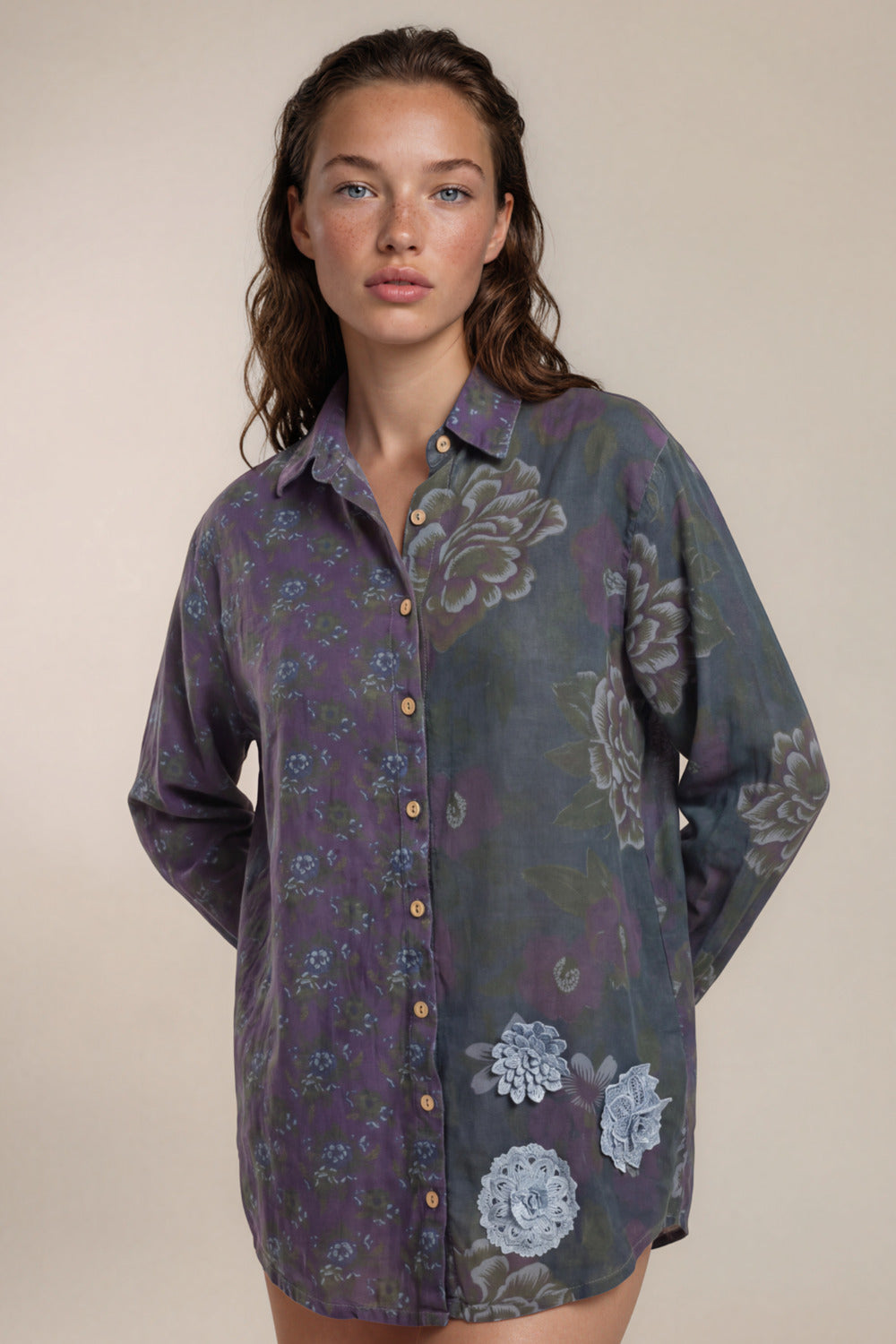 Camisa Ampla Tiradentes Azul Marinho Yacamim A4