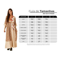 Vestido Com Jabô Bege Estampado Yacamim E18
