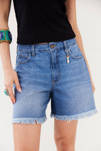 Shorts Jeans Azul Yacamim H1