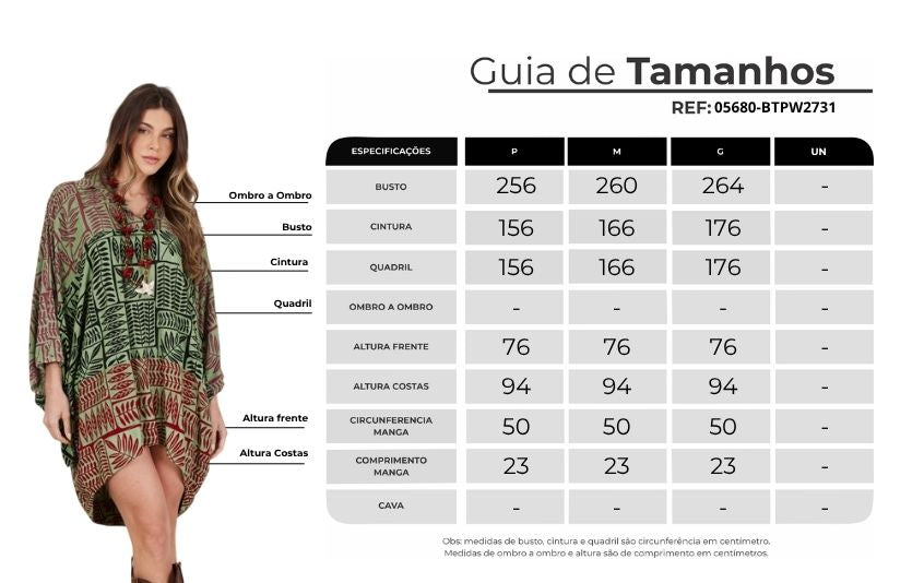 Bata Ampla Verde Patchwork Yacamim B5