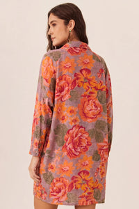 Chemise Com Mangas Longas Rosa Ouro Preto Yacamim R8
