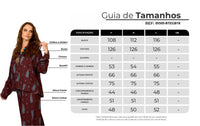 Bata Ampla Marrom Estampa Paisley Yacamim A20