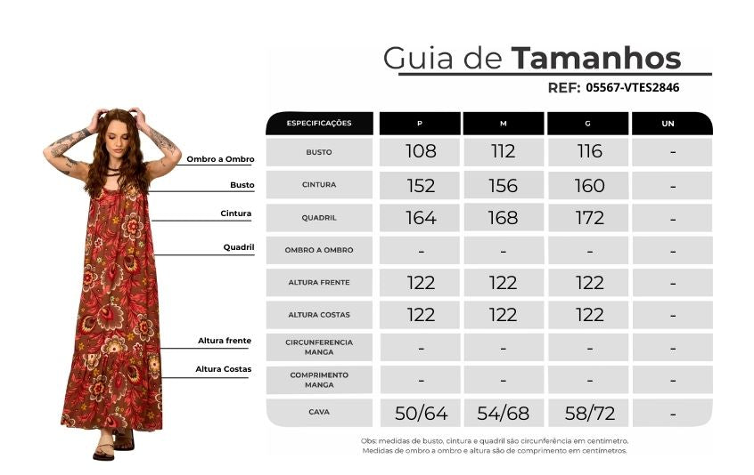 Vestido Longo Alças Reguláveis Marrom Estampado Yacamim E13